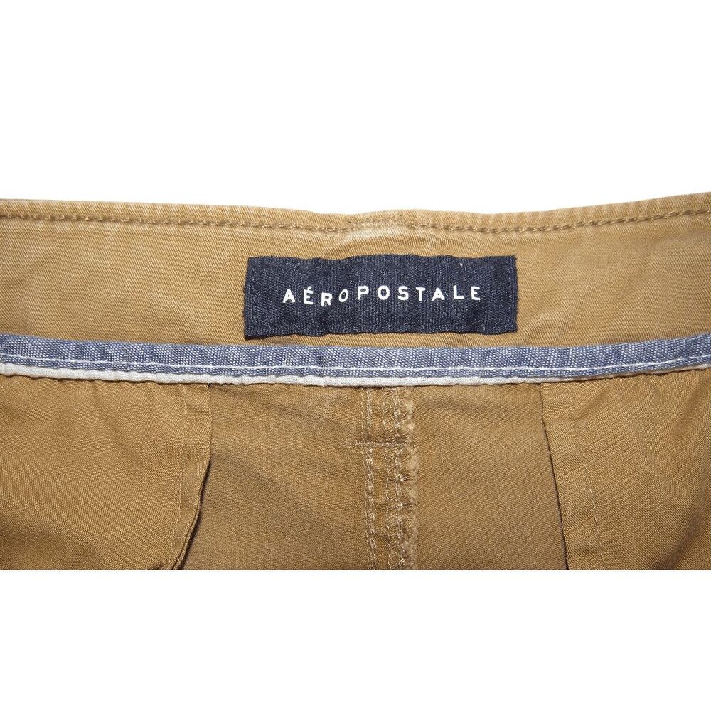 Aeropostale Longboard‎ 11.5" Tan Stretch Chino Shorts Sz 31 - Picture 6 of 7